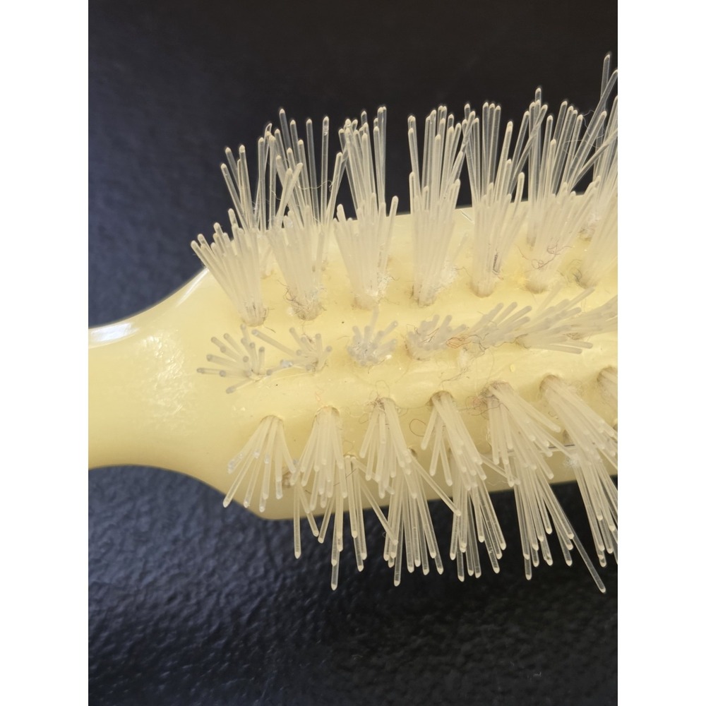 Stanley Lady Catherine Vintage All Nylon 5 Row Hairbrush Pre-owned-Ivory - Picture 5 of 14